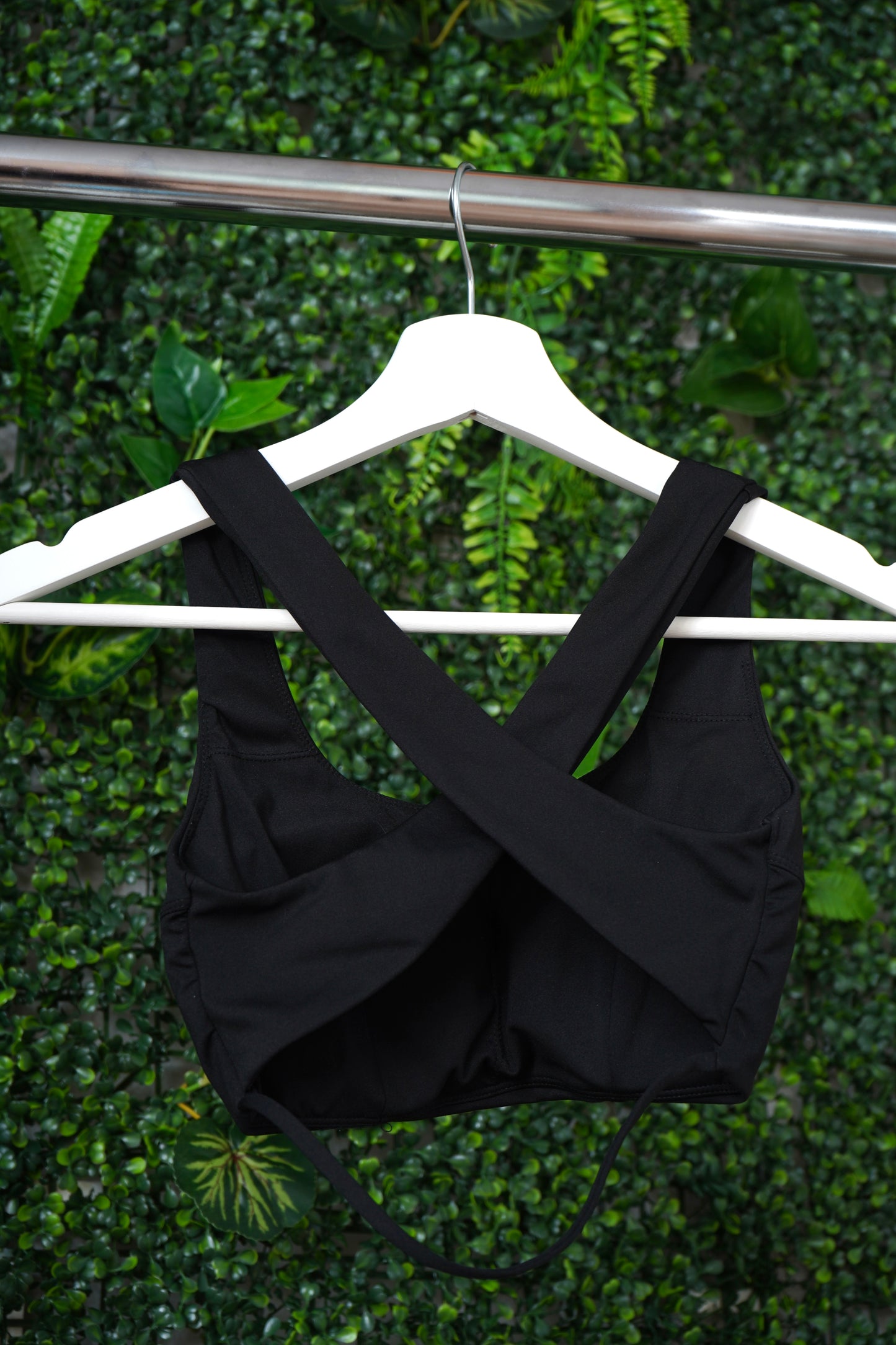Cross Me Once Sports Bra