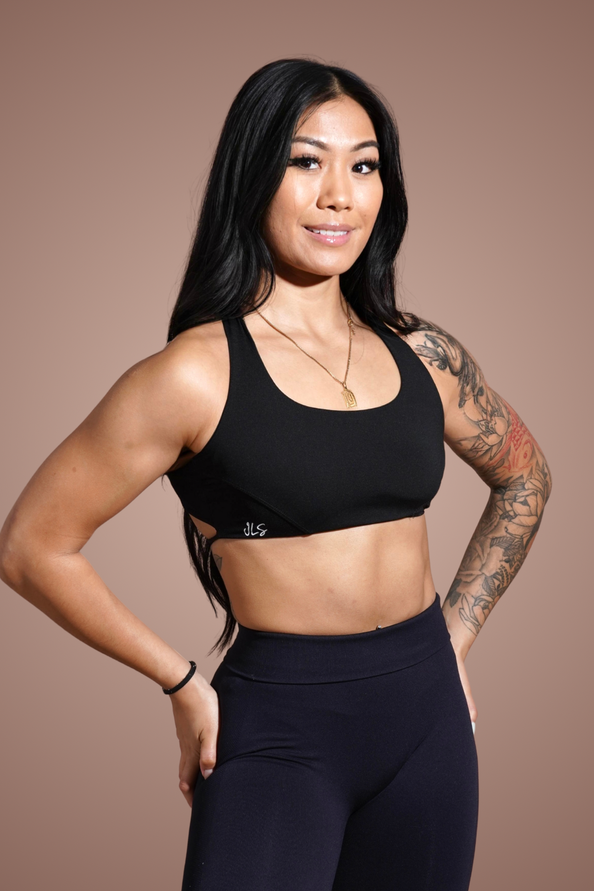 Cross Me Once Sports Bra