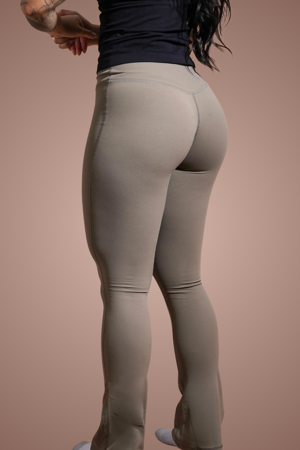 Silk Mini Flare Leggings