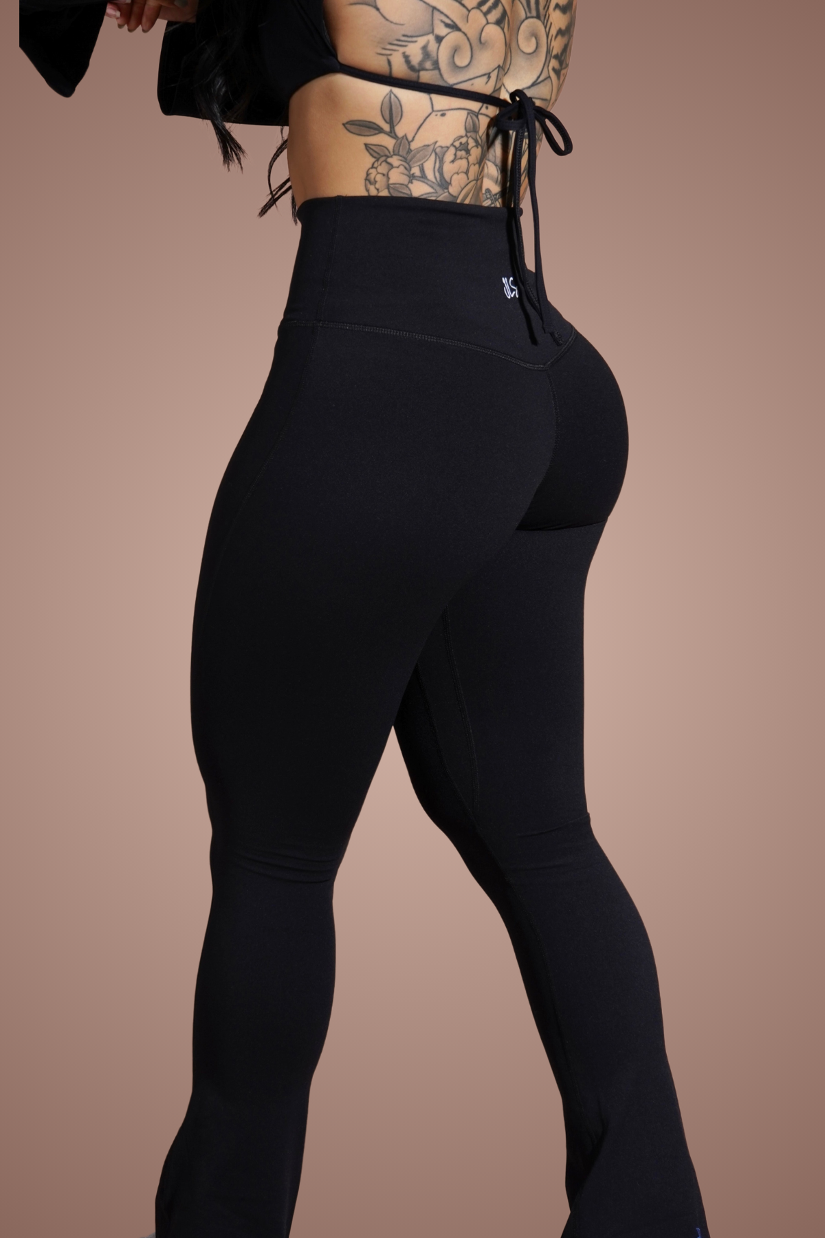 Silk Mini Flare Leggings