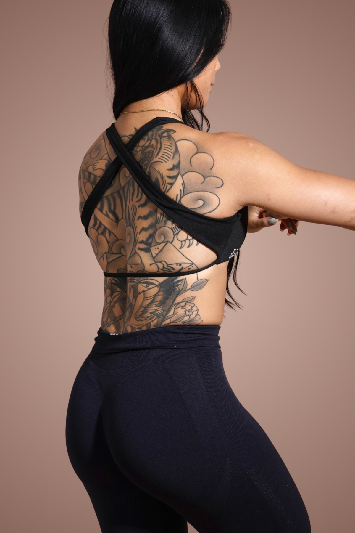 Cross Me Once Sports Bra