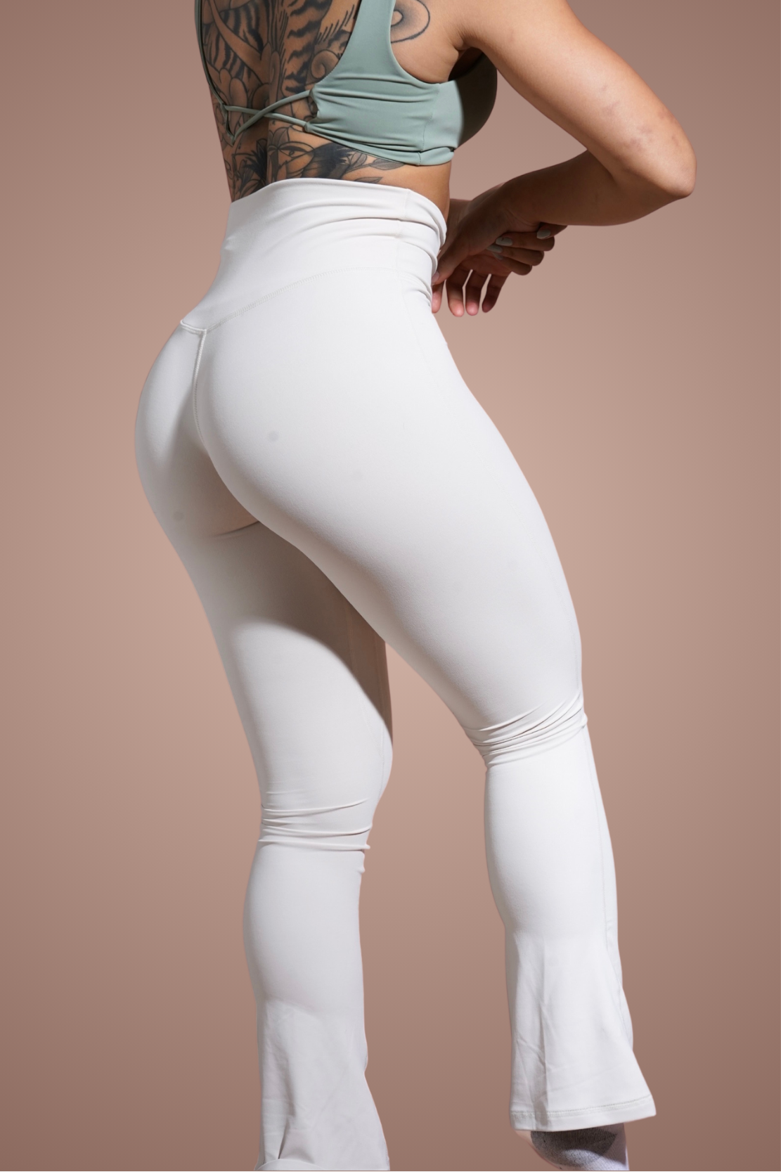 Silk Mini Flare Leggings