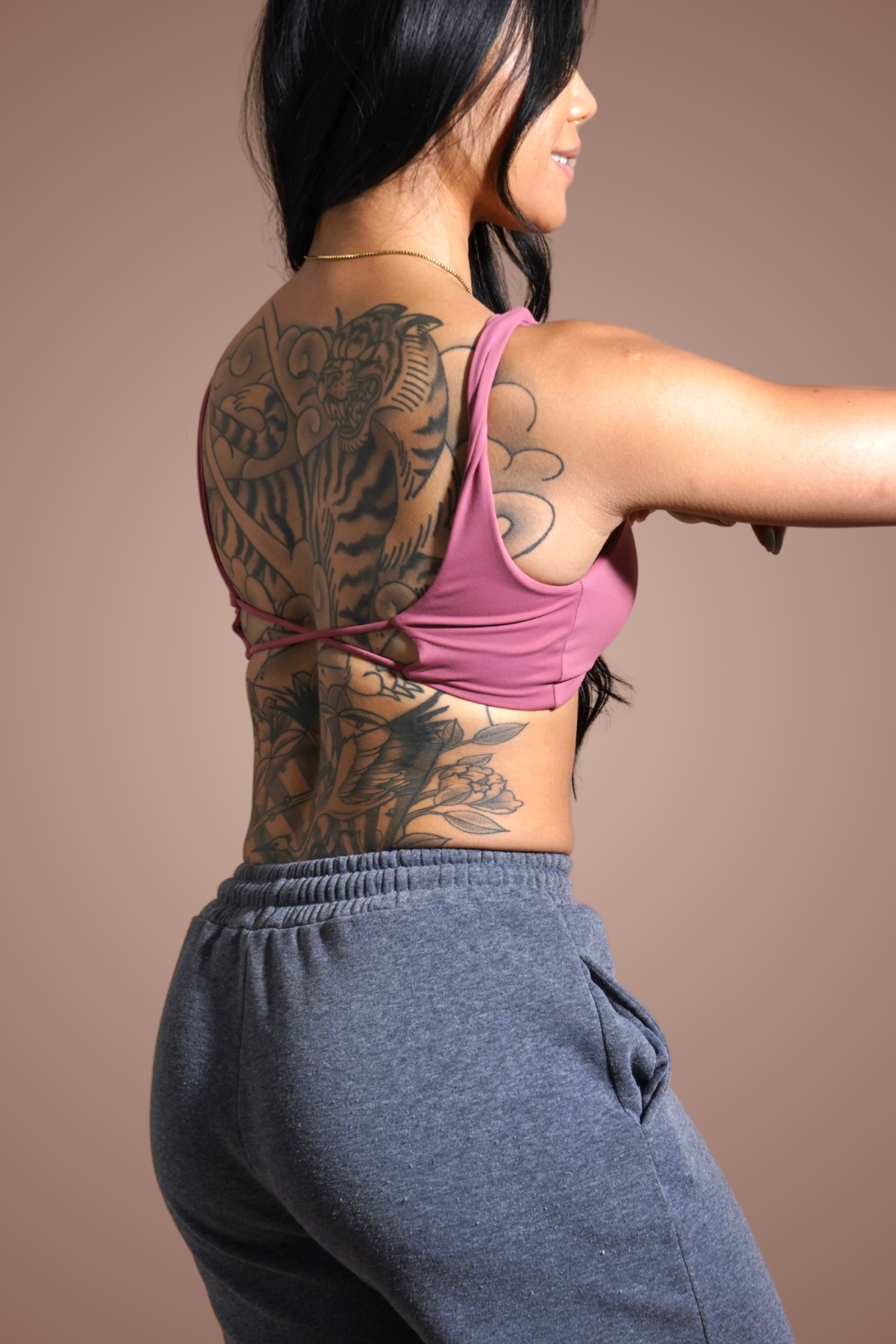 Signature Open Back Sports Bra