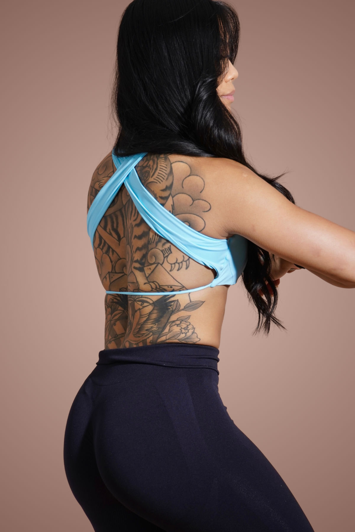 Cross Me Once Sports Bra