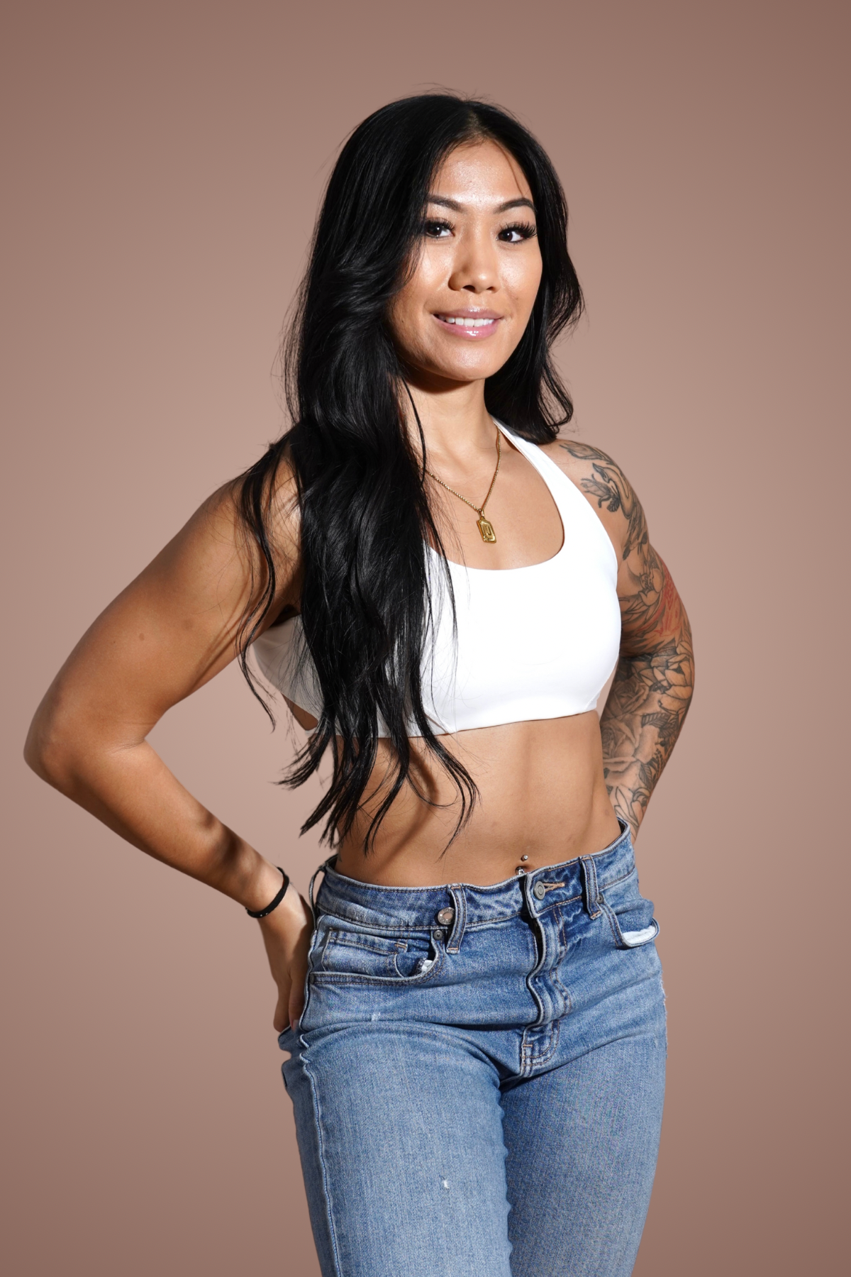 Cross Me Once Sports Bra