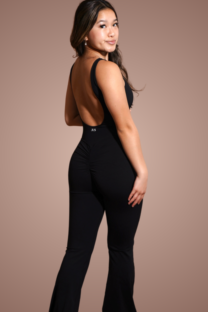 Sleeveless Flare Jumpsuit